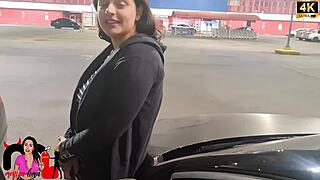 i got recognized in supermarket... he said huge thick cock so i checked it out in his car!!