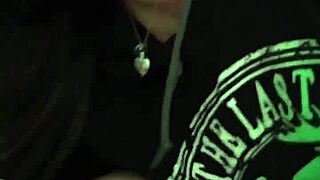 shy girl's nervous first time getting filmed up close