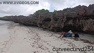 uber driver gropes my wet ebony pussy on beach till i squirt hard in public orgasm.