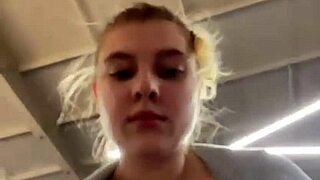 Fat teen's shaved pussy takes extreme hardcore fingering and fucking outdoors