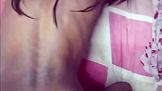 On her knees sucking boss's small cock then bent over for passionate doggystyle ebony loving