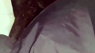 Amoosinas Sprays Cum on Pale Ass Cheeks in Airport Stall