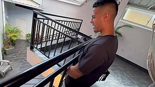 dude my blonde colombian stepmom milf can't get enough of my bbc we fuck outdoor doggystyle till creampie david bander karen sleent