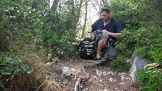 stumbled on cuban pornstar gabriela flores flashing big tits backstage