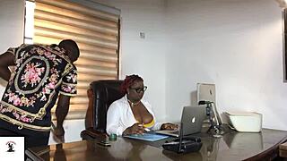 Early Morning MONDAY BOSS Fucks Office Cleaner DEEP