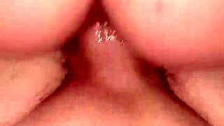 petite girlfriend bounces hard on boyfriend's thick cock