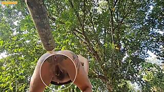 Girl Picks Jackfruit Then Rams Wood Deep In Ass