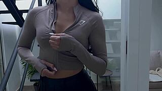 Latina Lilly tidies up the dorm but ends up with her big ass pounded hard?