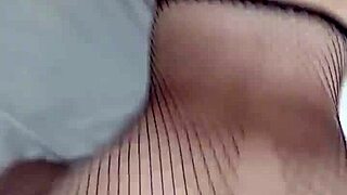 My horny petite milf in fishnets gets home from school craving raw sex and squirting hard.