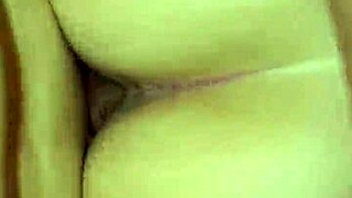 my girlfriend wears lingerie with buttplug as i fuck her ass and pussy till cum explosion