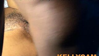 chubby teen's juicy squirting pussy and huge tits make man stay for doggystyle fingering blowjob