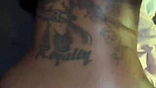 Suggestive living room romp turns into bent over anal pounding