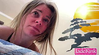 imagine your bound blonde slave gagging on cock then free-use anal creampie