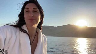 Early morning vibes chilling on my luxury yacht