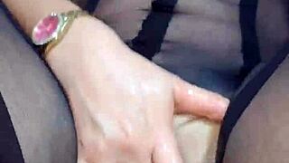 sexy colombian milf masturbates big ass tits dildo squirts orgasm solo show