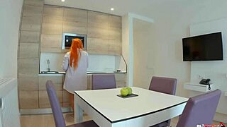 Stepmom Spots Stepson's Hard Cock Sucks It Deep Fucks Ass Creampie Inside