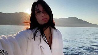 Early morning vibes chilling on my luxury yacht