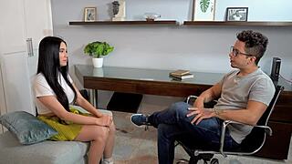 Ambar Prada Slams Psychologist with Big Tits Deepthroat and Wet Pussy Fuck!