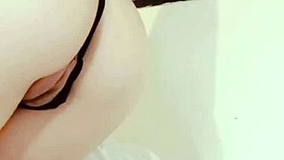 Girlfriend Sends Masturbation Clips Before Hotel Fuck Session