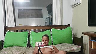 Big Ass Latina Masturbates to Real Fetish Cumshot Explosion