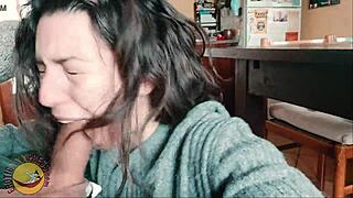 waking up to valentines blowjob and cum swallow from cute homemade babe