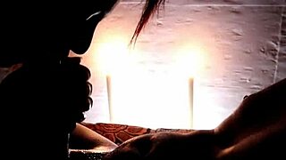 couple shares romantic candlelight deep blowjob with sri lankan wife party cumshot facial