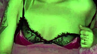 eleina's dirty goth lessons tease with lingerie and small tits