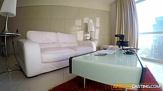 thick ebony babe's fat ass blows minds as she bends over for big black cock doggystyle