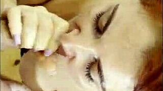 Milf, show us how you deepthroat that monster cock with your big tits bouncing?