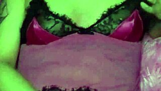 eleina's dirty goth lessons tease with lingerie and small tits