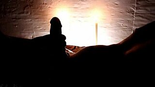 couple shares romantic candlelight deep blowjob with sri lankan wife party cumshot facial