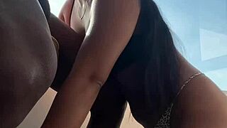 yo cute brazilian teen tries big black cock deepthroat for first time with bf