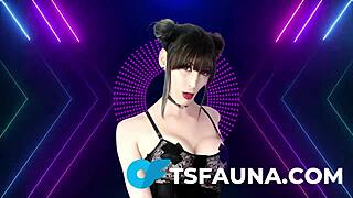 check out this shemale's tight asshole and throbbing cock up close man