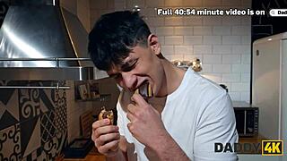 Daddy4k you think this ugly dude can lick my redhead bitch pink pussy good?