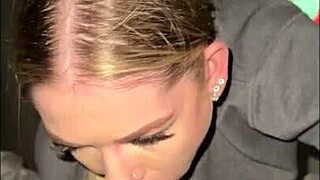 Petite blonde baby bree rides cock after date in missionary and doggy