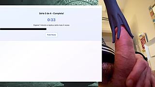 my intense workout pumps strong fat 19cm cock for hours without cumming