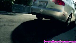 Teen lesbians lick each others wet cunts