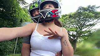 hot latina stepmom picks me up after college for taboo ride