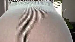 joanfantasy's creamy pussy throbs under light blue lingerie