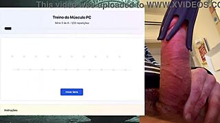 my intense workout pumps strong fat 19cm cock for hours without cumming