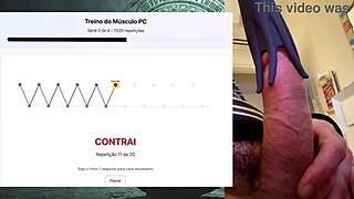 my intense workout pumps strong fat 19cm cock for hours without cumming