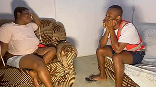 Chubby coworker bends over for massive cock doggystyle pounding!