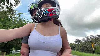 hot latina stepmom picks me up after college for taboo ride