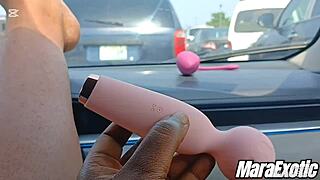Yo, this horny BBW ebony milf in Lagos traffic can't stop rubbing her wet pussy... mara exotic vibes!