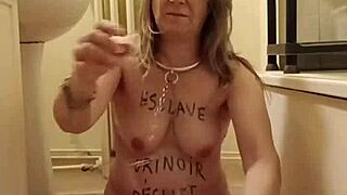 Bound Slave's Uro Self-Session and Belt Whipping in Outdoor Humiliation!