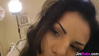 petite british euro teen 18+ delivers tempting pov blowjob
