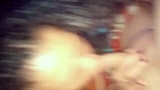 Latina Couple's Sloppy Deepthroat Blowjob Ends In Mouth Cumshot