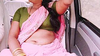 BEAUTIFUL INDIAN HOUSEWIFE CHEATS WITH BOYFRIEND CAR FUCK DIRTY TELUGU