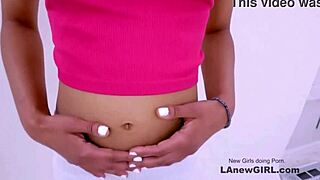 Tiny Brunette Model Fucked Hard During Casting Audition Sofa Pound