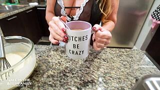 Fucking Step Mom Kymber Leigh For Breakfast Missionary Cowgirl Cum On Tits